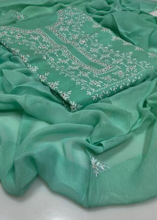 Spring/ Summer Collection Hand Embroidered Kashmiri Taanka and Mirror Work